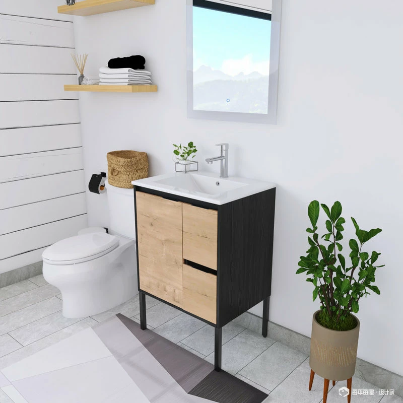 Best deal 🎉 BNK 24" Bathroom Vanity With Sink, Single Sink Modern Bathroom Vanity ✨ - Image 3