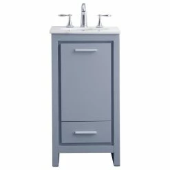 Wholesale 🎁 Elegant Furniture & Lighting 18" Single Bathroom Vanity Set In Grey ⌛