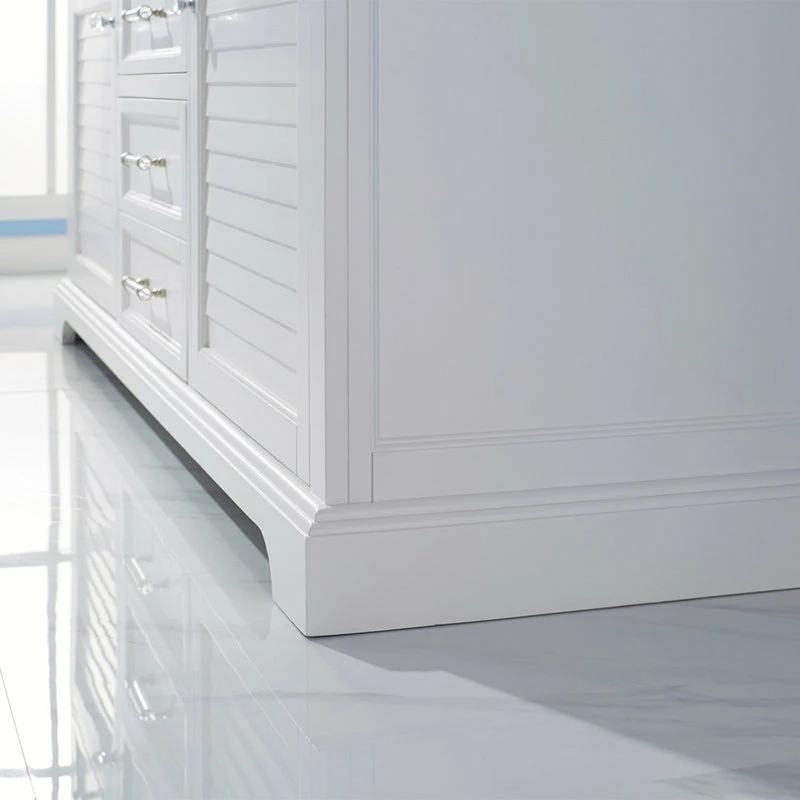 Budget ⌛ Vinnova Lorna White Bathroom Vanity Set, 72 Inch, Without Mirror ⭐ - Image 8