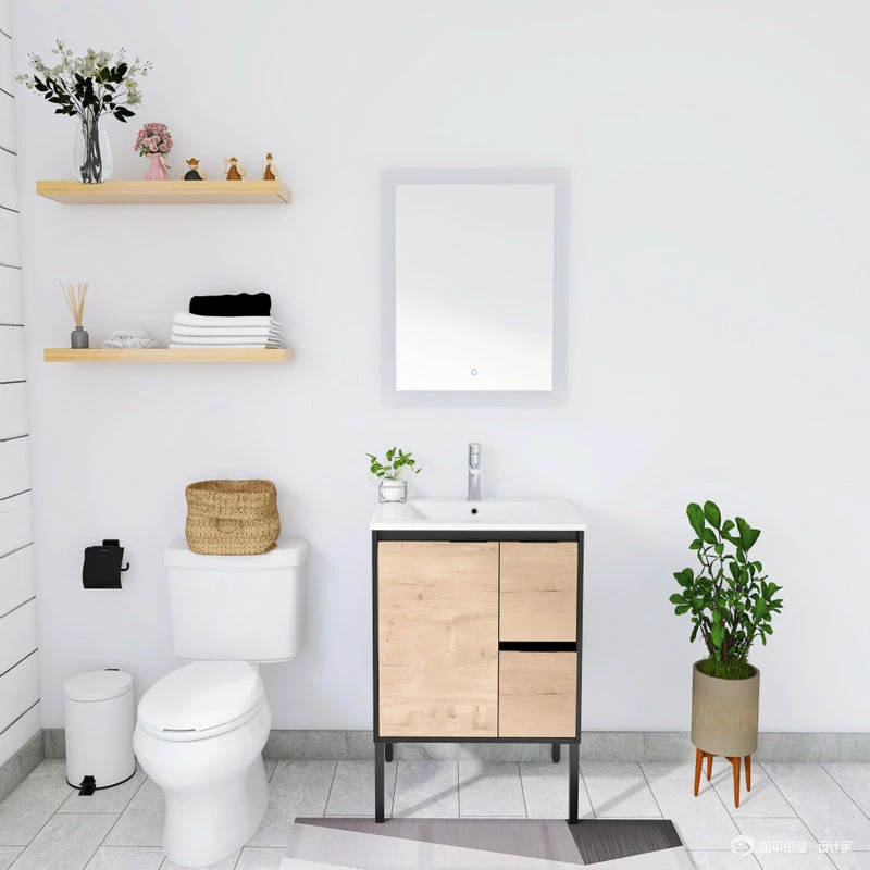 Best deal 🎉 BNK 24" Bathroom Vanity With Sink, Single Sink Modern Bathroom Vanity ✨ - Image 2
