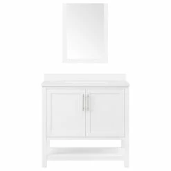 Promo 🎉 Ove Decors Concord 36" Single Sink Vanity Kit White With Included Mirror ❤️