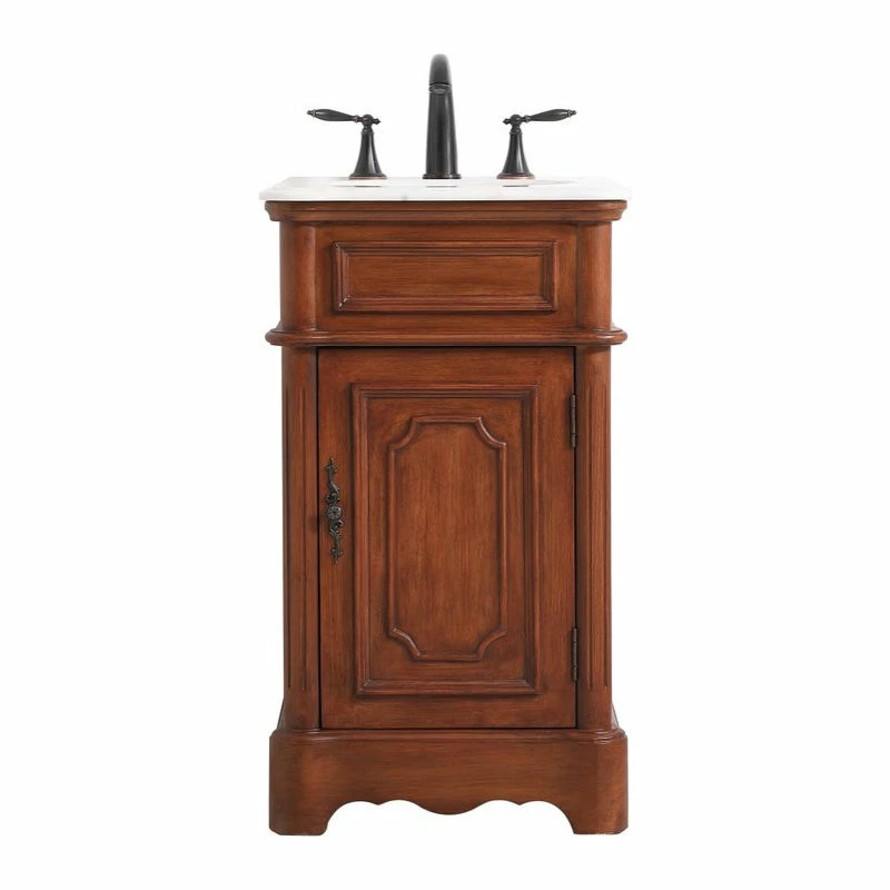 Top 10 ๐ฏ Elegant Furniture & Lighting Elegant Decor VF30419TK 19" Single Bathroom Vanity, Teak ๐