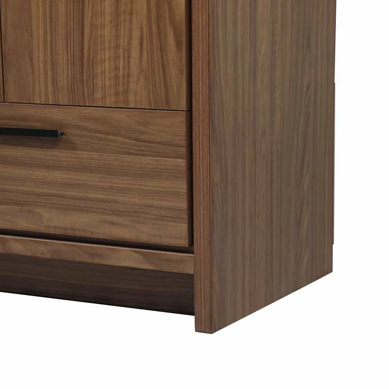 New 👏 Elegant Furniture & Lighting 19" Farmhouse Walnut Brown-Light Bathroom Vanity ⌛ - Image 14