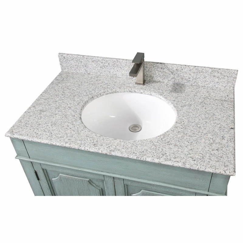 New ๐ Chans Furniture 36" Litchfield Silver Blue Rustic Bath Vanity ๐ - Image 5