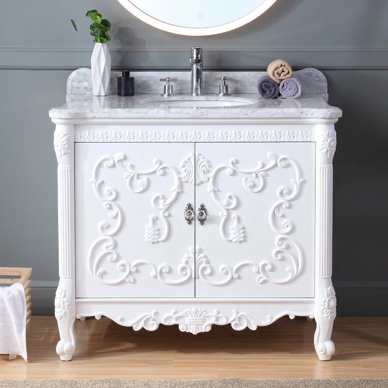 Coupon ๐ Chans Furniture 40" Bellissimo Victorian Bathroom Sink Vanity ๐ - Image 2