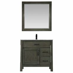 Wholesale 🔥 Altair Maribella Rust Black Bathroom Vanity Set, 36", With Mirror 🧨