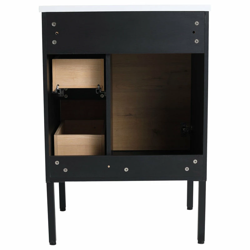 Best deal 🎉 BNK 24" Bathroom Vanity With Sink, Single Sink Modern Bathroom Vanity ✨ - Image 5