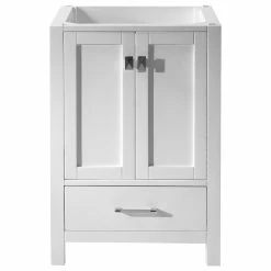 Best Pirce 💯 Virtu USA Caroline Avenue 24" Cabinet Only, White 🥰