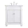 Best Pirce ⭐ Elegant Furniture & Lighting Weston 30" Single Bathroom Vanity Set, White 🥰