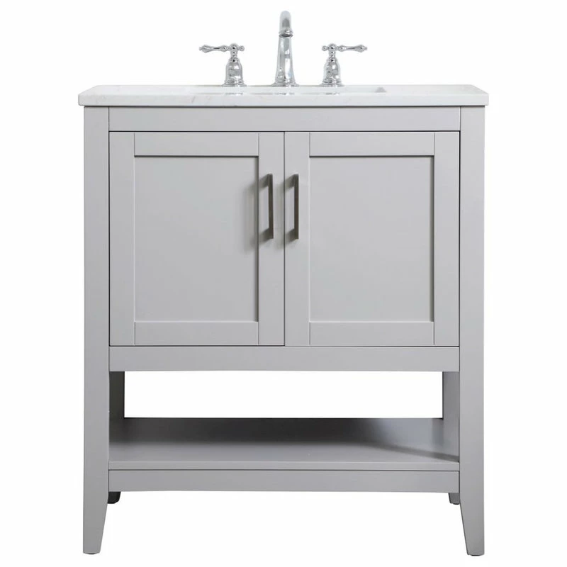 Wholesale 🔥 Elegant Furniture & Lighting Addison 30" Single Bathroom Vanity, Gray 😍