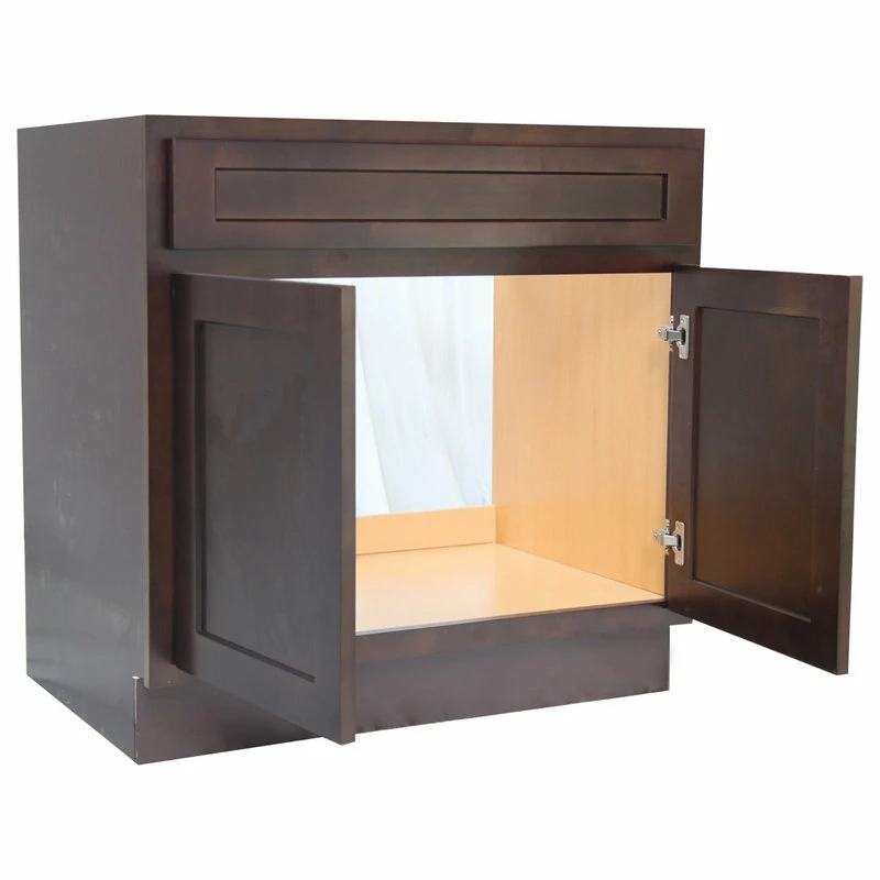 Cheap ๐ Vanity Art LLC 33" Vanity Cabinet Brown, Knockdown, Brown ๐ - Image 2