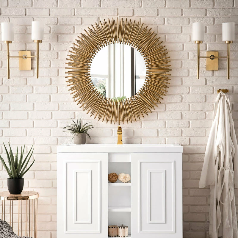 Best Pirce 🎉 James Martin Furniture Alicante' 39.5" Single Vanity, Gloss White, White Gloss Top 🌟 - Image 2