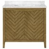 Hot Sale 🌟 OVE Decors Roselle 36" Single Sink Bathroom Vanity, Almond Latte 😀