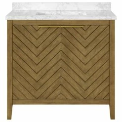 Hot Sale 🌟 OVE Decors Roselle 36" Single Sink Bathroom Vanity, Almond Latte 😀