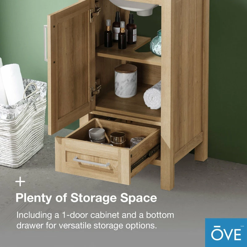 Outlet ๐ฅ Ove Decors Kansas 18" Single Sink Bathroom Vanity Set With Countertop, Dove Grey ๐ - Image 8