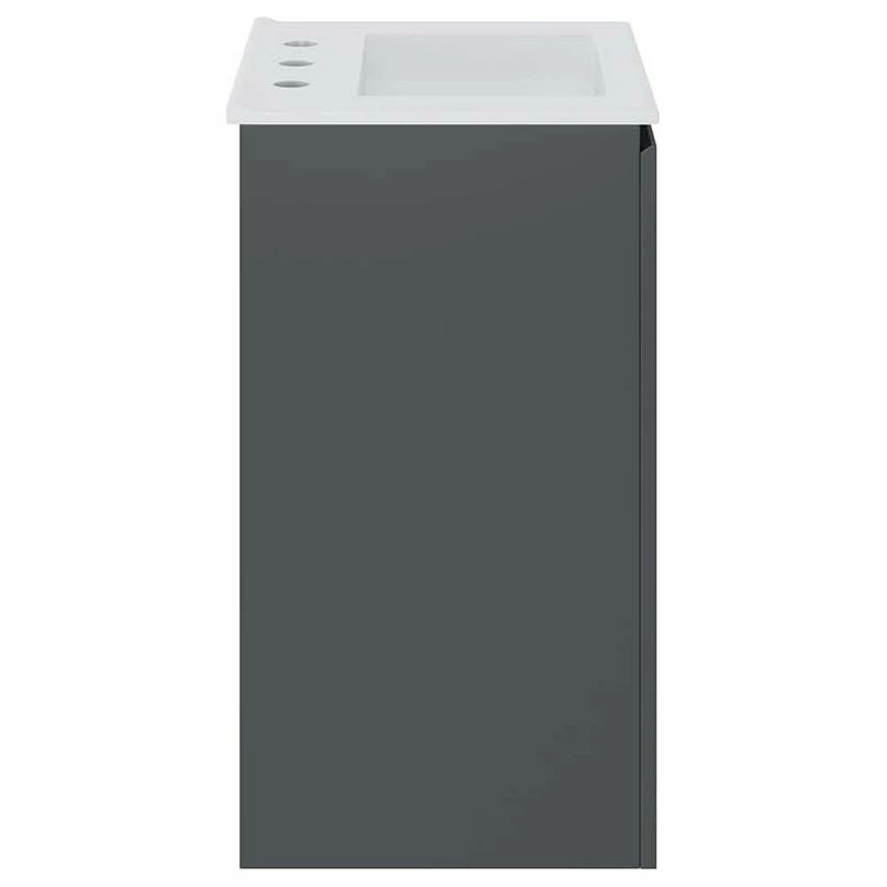 Flash Sale โค๏ธ LexMod Bryn 18" Wall-Mount Bathroom Vanity, Gray White ๐ - Image 3