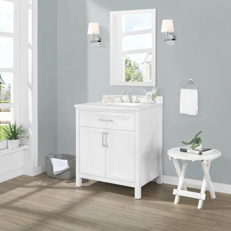 Flash Sale โจ Ove Decors Laney 30" Single Sink Vanity, White With Nickel Hardware ๐ฅ - Image 5