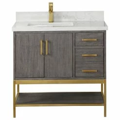 Top 10 🔥 Altair Wildy Classical Gray Bathroom Vanity Set, 36", Without Mirror 👏