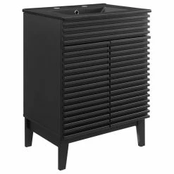 Cheap 🔔 Modway Render Bathroom Vanity, Black Finish EEI-5350-BLK-BLK 🛒