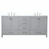 Cheap 😉 Elegant Furniture & Lighting Elegant VF18972DGR 72"Double Bathroom Vanity, Gray 👍