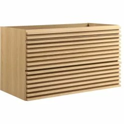 Buy 🤩 Evans & Londeen Rennell 36" Wall-Mount Bathroom Vanity Cabinet, Oak 😉