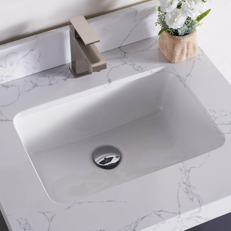 Brand new โค๏ธ Tile Generation 24" Vanity Wood Body And Quartz White, Marine Blue ๐ - Image 8