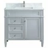 Brand new 😍 Tile Generation 36" Bathroom Vanity Cabinet Set Marble Top And Sink, Grey, With Mirror 👏