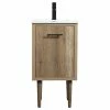 Brand new 🌟 Elegant Furniture & Lighting 19" Midcentury Modern Natural Oak-Light Bathroom Vanity ✔️