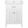 Wholesale 👍 Design Element Cameron 24" Single Sink Vanity, White 🎉