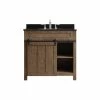 New 😉 OVE Decors Oakland 36 In. Classic Nutmeg Single Sink Vanity With Black Granite Top 🥰