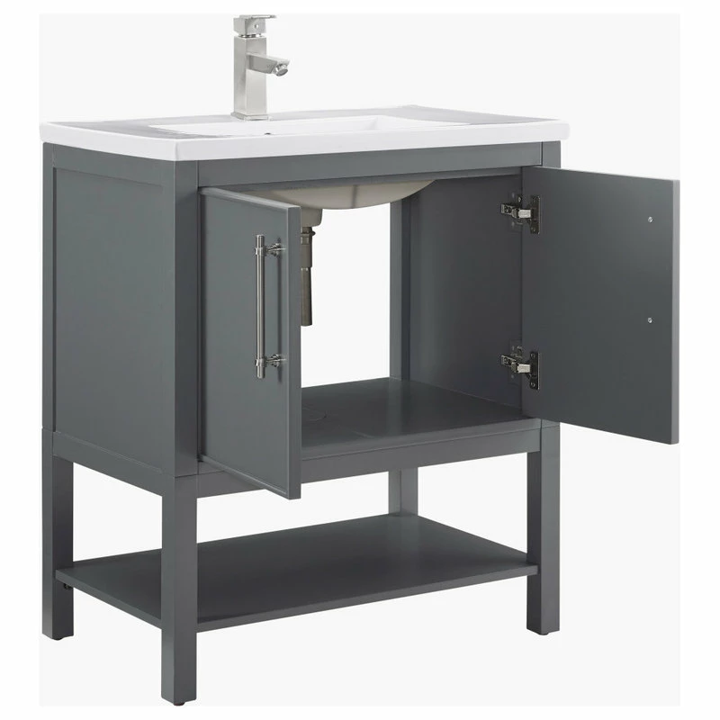 Outlet 🥰 Sudio Design Taylor 30" Bathroom Vanity, Dark Gray ⭐ - Image 4