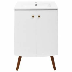 Coupon 🔔 Swiss Madison Manoir Bathroom Vanity, White, 24" ⭐