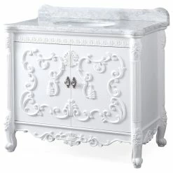 Coupon 🔔 Chans Furniture 40" Bellissimo Victorian Bathroom Sink Vanity 😀