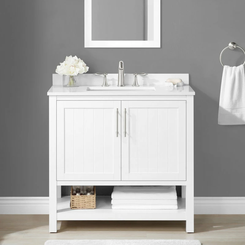 Promo 🎉 Ove Decors Concord 36" Single Sink Vanity Kit White With Included Mirror ❤️ - Image 5
