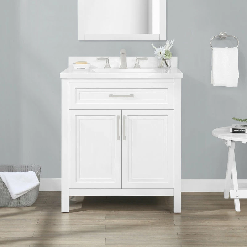 Flash Sale โจ Ove Decors Laney 30" Single Sink Vanity, White With Nickel Hardware ๐ฅ - Image 14