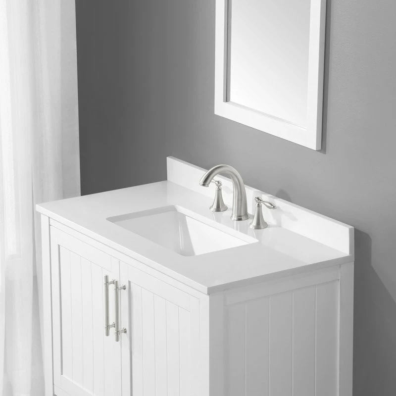 Promo 🎉 Ove Decors Concord 36" Single Sink Vanity Kit White With Included Mirror ❤️ - Image 10