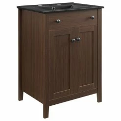 Top 10 🎁 LexMod Nantucket 24" Bathroom Vanity, Walnut Black ✨