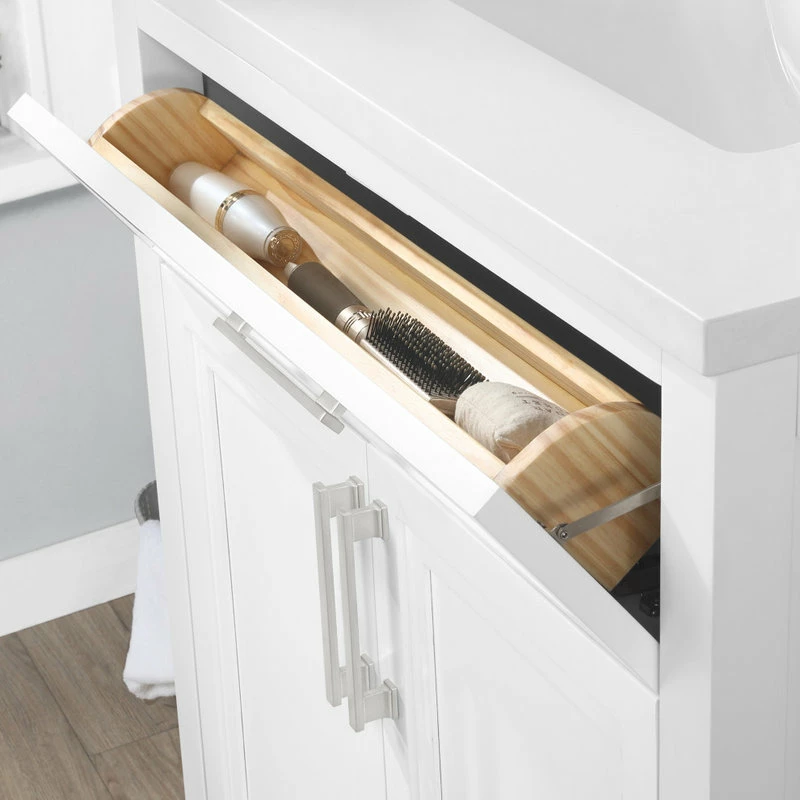 Flash Sale โจ Ove Decors Laney 30" Single Sink Vanity, White With Nickel Hardware ๐ฅ - Image 10