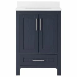 Budget 🛒 Ove Decors Kansas 24" Single Sink Bathroom Vanity, Midnight Blue 😉