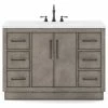 Budget ✔️ Water Creation Hugo Bathroom Vanity, Grey Oak, 48", Vanity Only 🎁