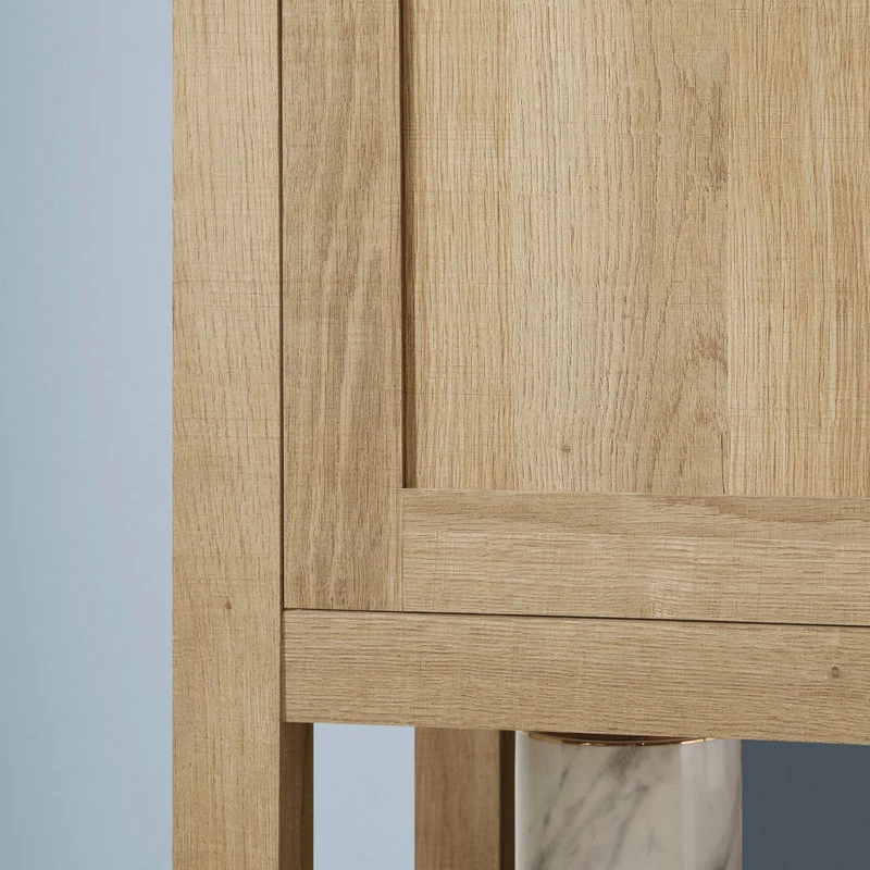 Best Sale ๐ฅ Ove Decors Vegas 18" Single Sink Bathroom Vanity Set With Countertop, White Oak โค๏ธ - Image 10