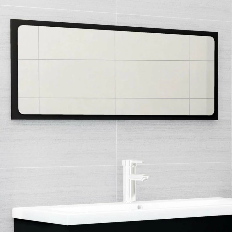 Best deal ⭐ Vida XL LLC VidaXL Bathroom Furniture Set 2 Piece Black Engineered Wood Storage Cabinet 😉 - Image 3