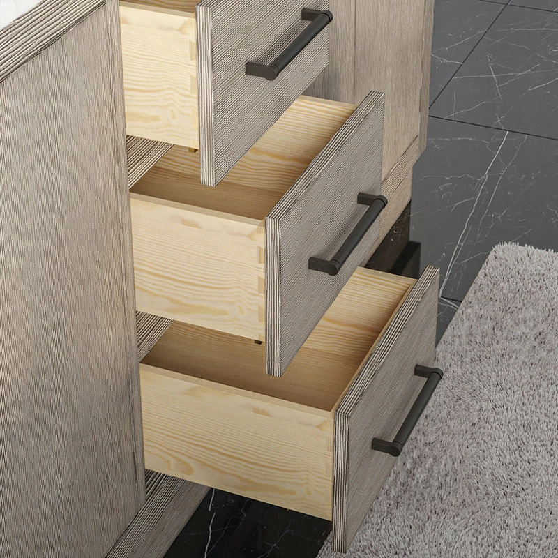 Cheapest 🧨 Water Creation Hugo Bathroom Vanity, Grey Oak, 72", Vanity Only 🧨 - Image 6