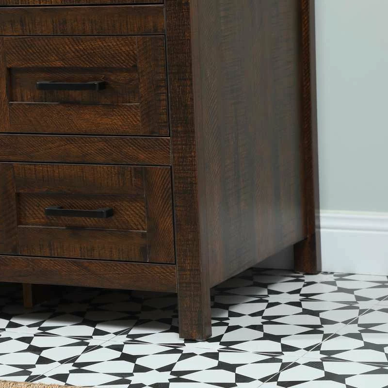 Cheapest ๐ Elegant Furniture & Lighting 19" Farmhouse Expresso-Light Bathroom Vanity ๐ฅ - Image 7