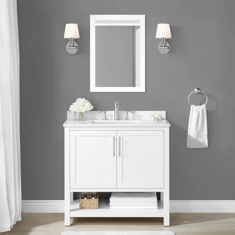 Promo 🎉 Ove Decors Concord 36" Single Sink Vanity Kit White With Included Mirror ❤️ - Image 4