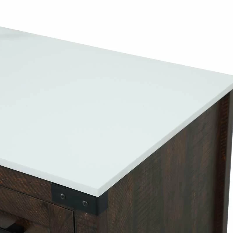 Cheapest ๐ Elegant Furniture & Lighting 19" Farmhouse Expresso-Light Bathroom Vanity ๐ฅ - Image 12