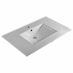 Best reviews of 😍 Saint Birch 32" Modern Ceramic Bathroom Vanity Top With Sink In Matt Gray/White ⌛