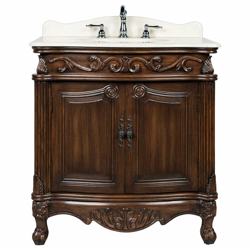 Hot Sale ๐ Chans Furniture 32" Fiesta Colonial Small Bathroom Sink Vanity ๐ - Image 2
