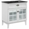 Top 10 😀 LexMod Isle 30" Bathroom Vanity Cabinet, White/Black 🤩