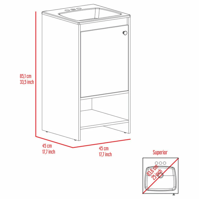 Cheapest ๐ FM FURNITURE Chariot Free Standing Vanity Cabinet, White ๐ฏ - Image 7